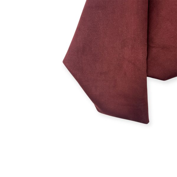 Oversized Suede Jacket in Deep Wine Red - Image 2