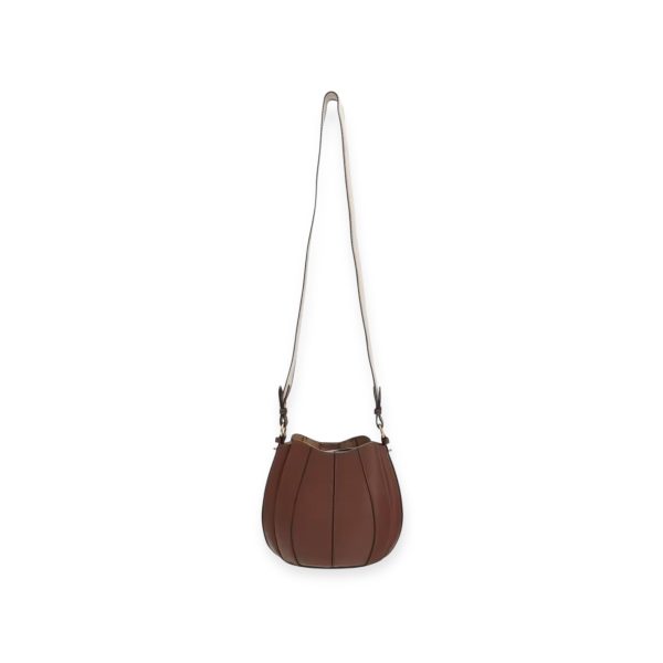 Chic Pleated Bucket Bag in Rich Brown - Image 4