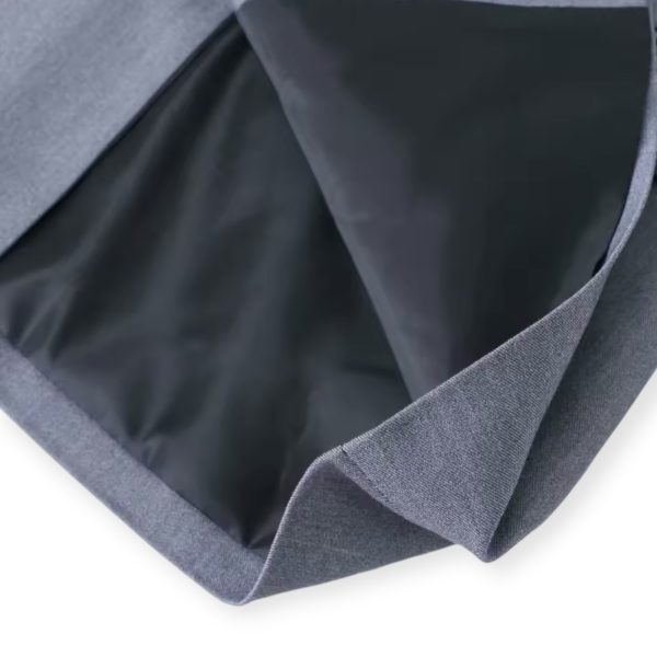 Classic Double-Breasted Oversized Blazer in Grey - Image 4